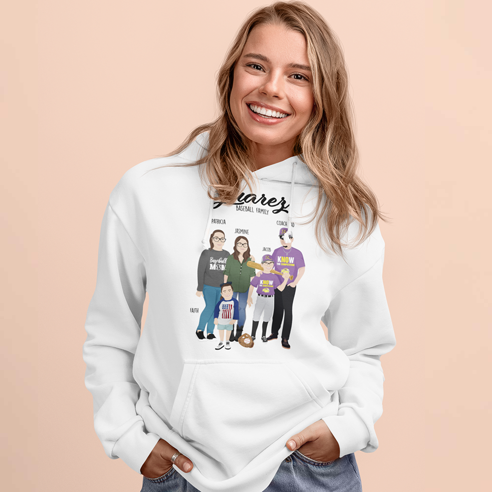 Custom Drawn Family Hoodie