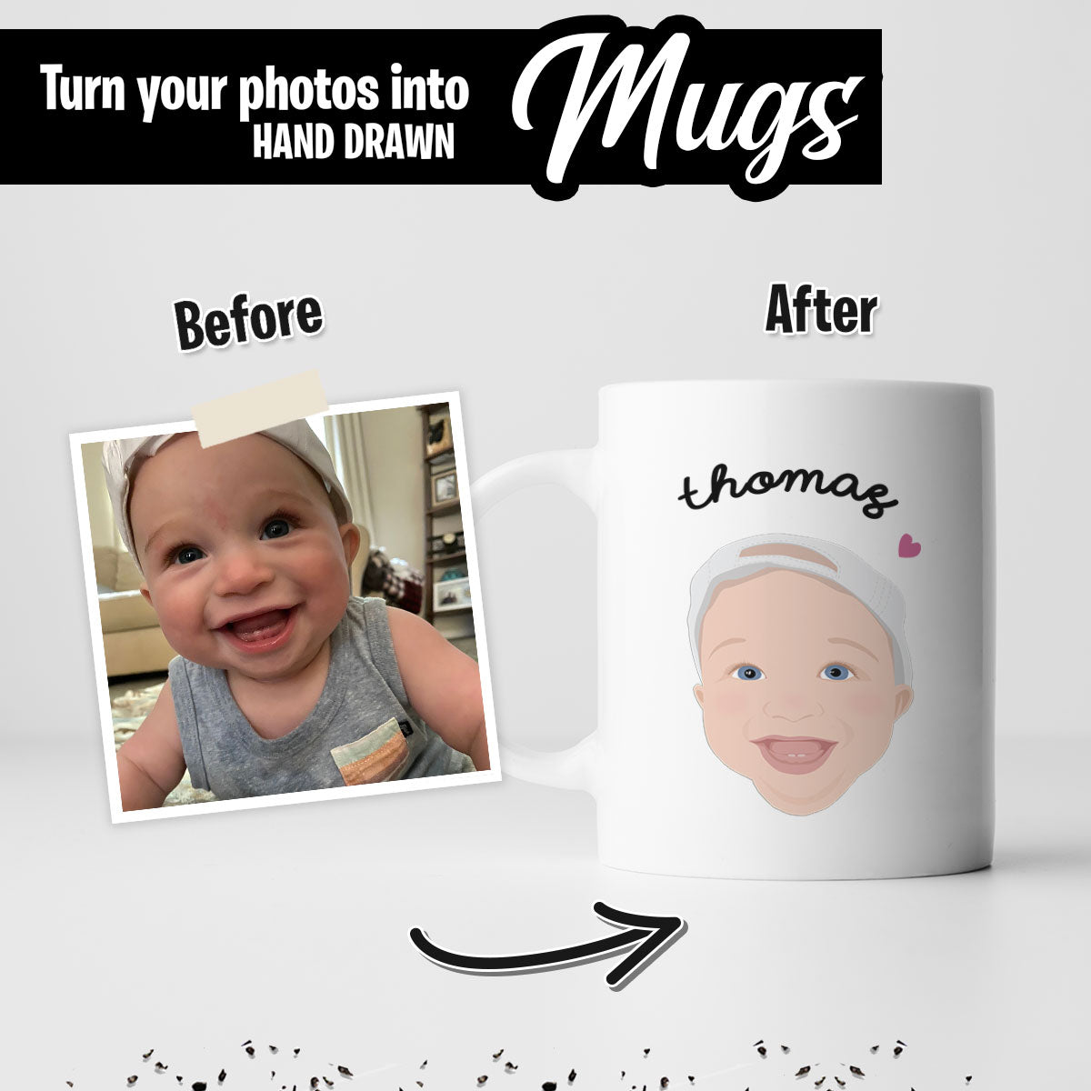 Custom Mug with Childs Face