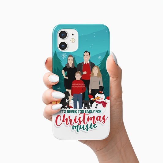 Never to Early Christmas Phone Case Personalized